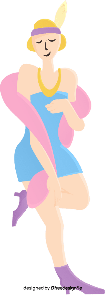 Roaring 20s Dance Woman clipart