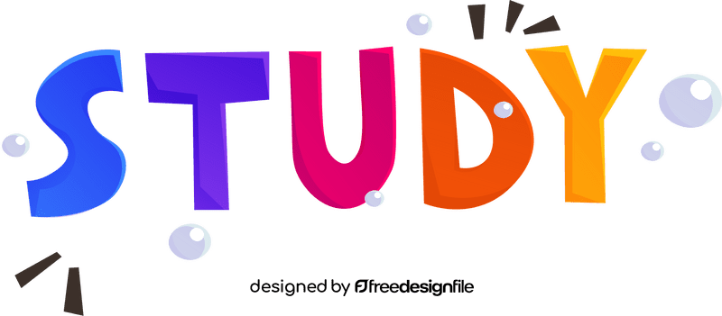 Student study clipart