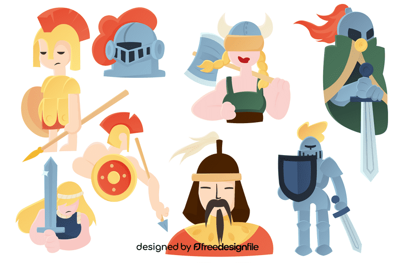 Warrior vector