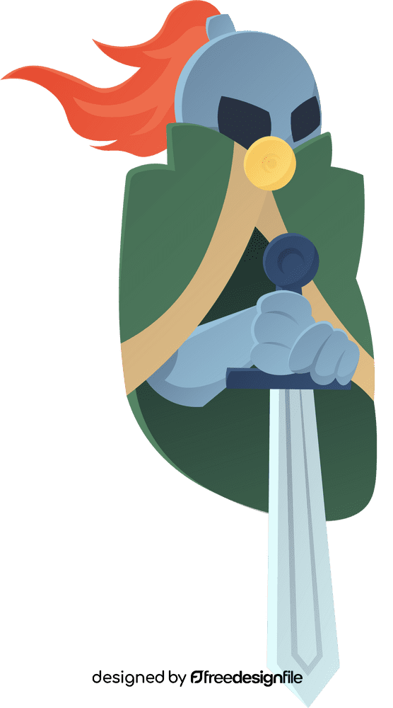 Warrior Knight Cloak clipart