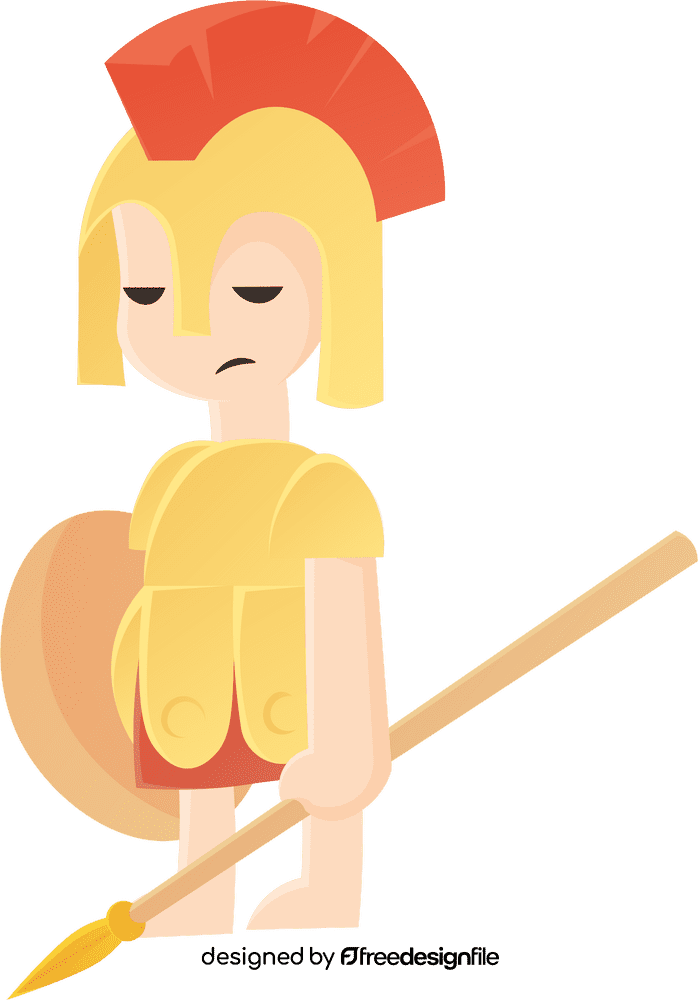 Warrior Spartan clipart