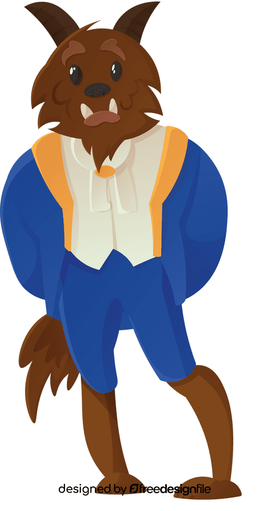 Beauty and the beast, beast clipart