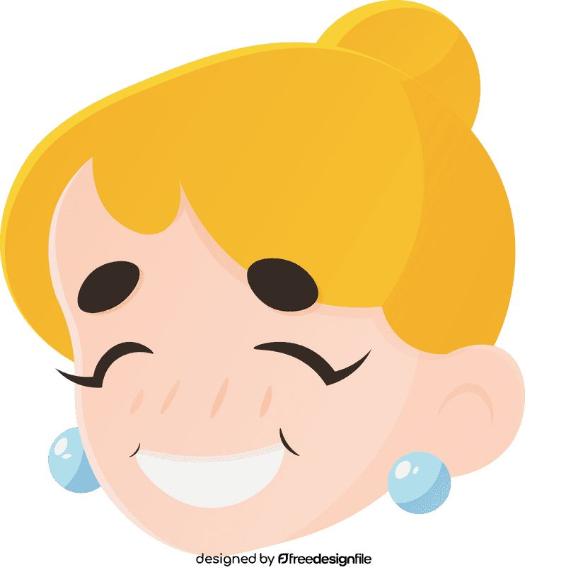 Cinderella Head Smile clipart