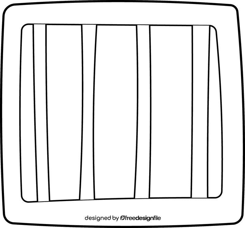 Jail Bars black and white clipart