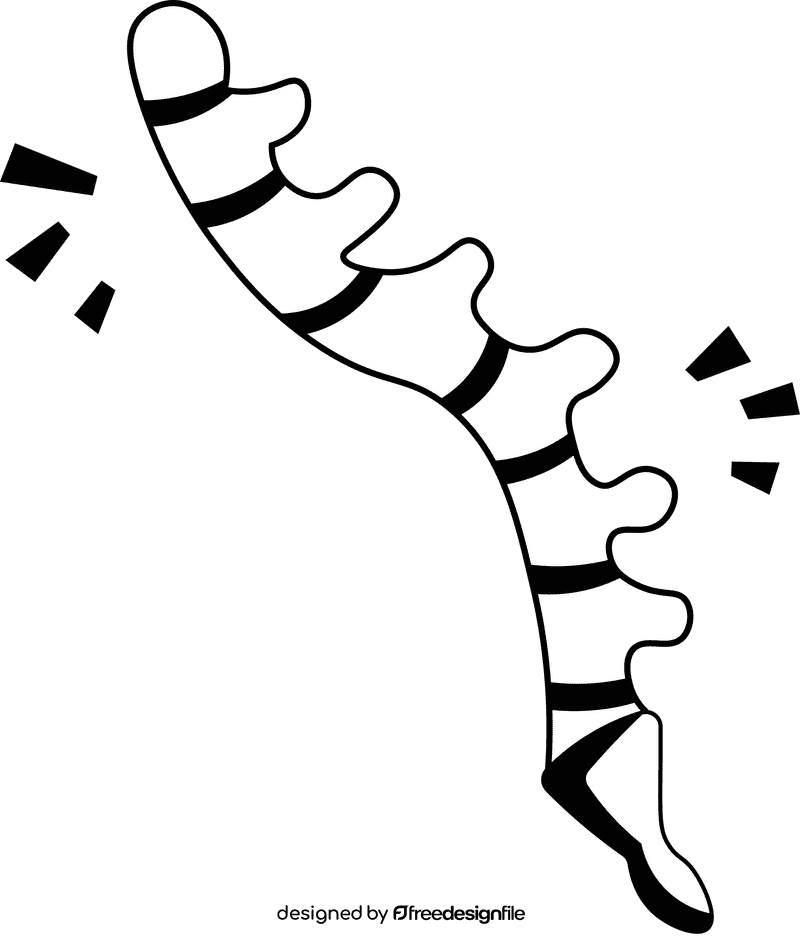 Skeleton Spine black and white clipart