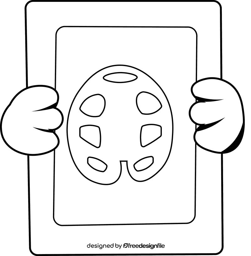 Skeleton X Ray black and white clipart