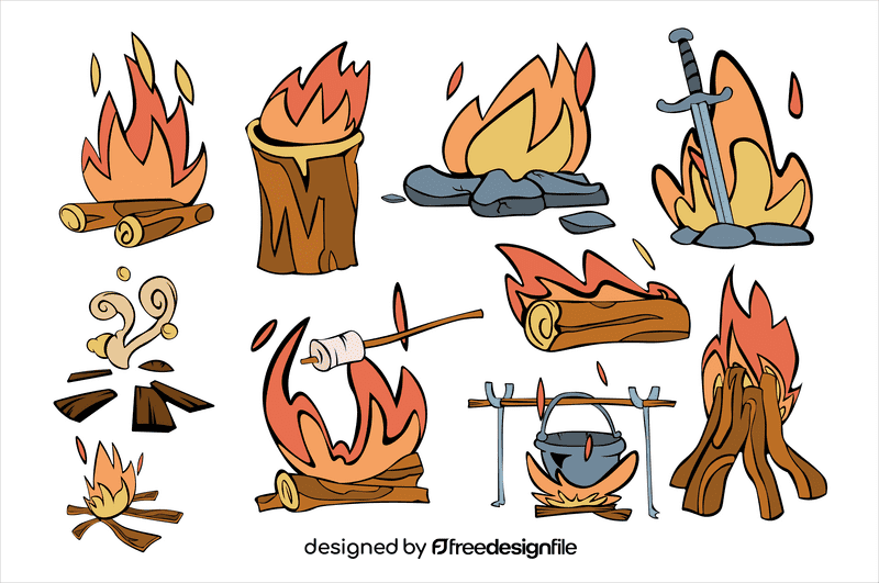 Bonfire vector