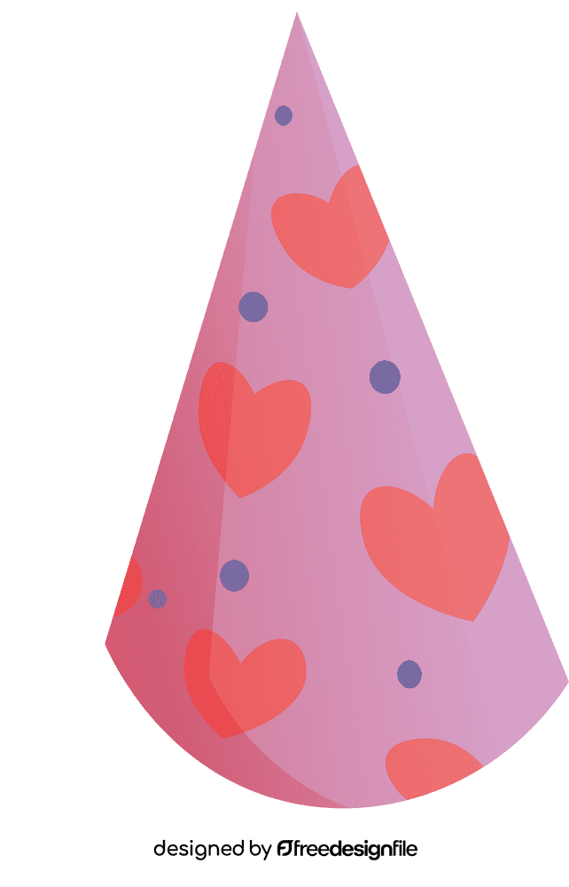 Birthday Hat Hearts clipart
