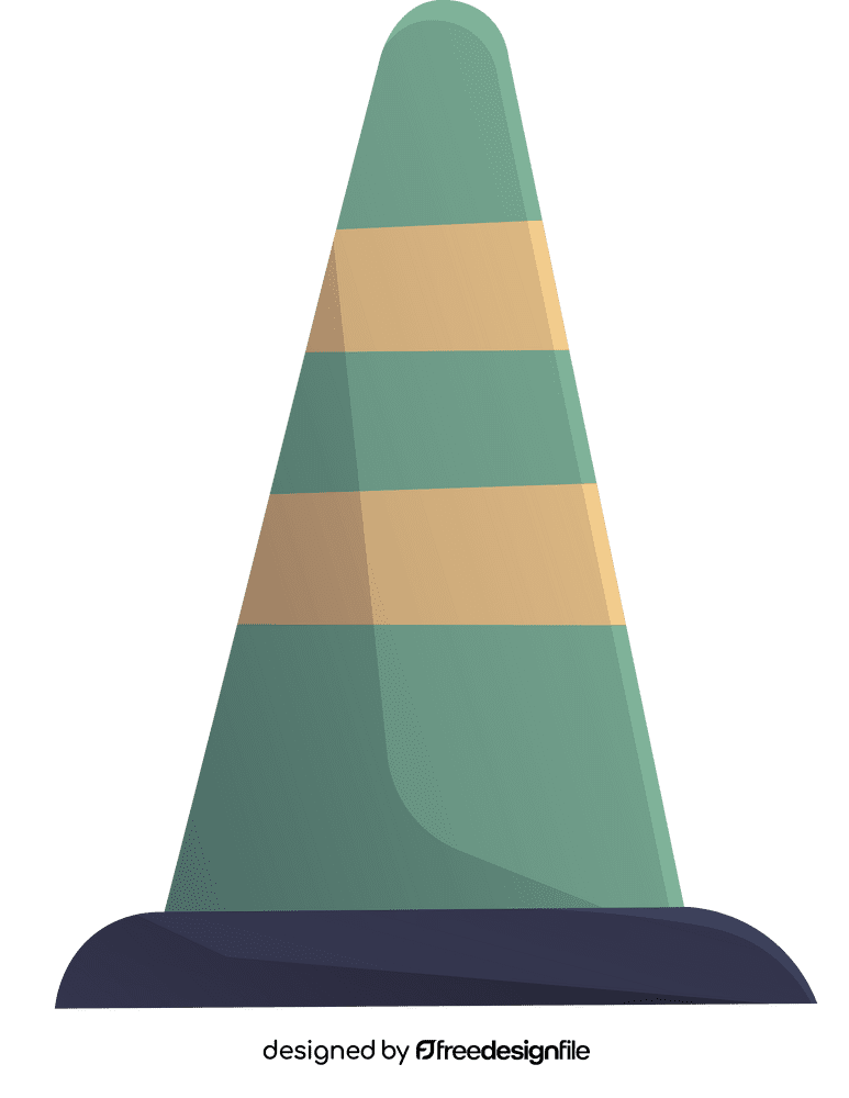 Traffic Cone Green clipart