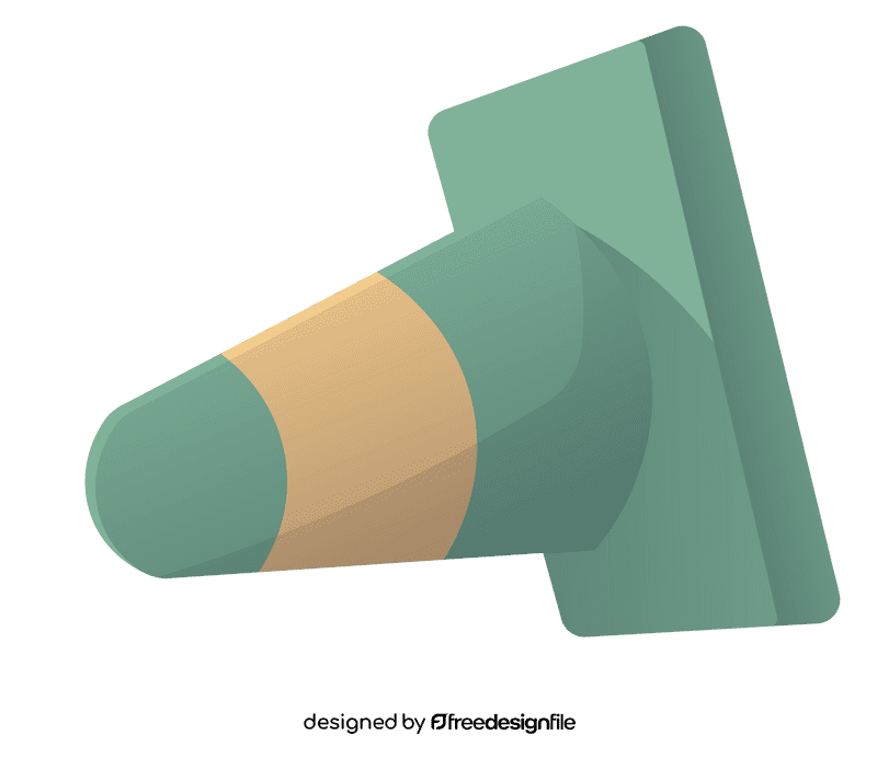 Traffic Cone Green clipart
