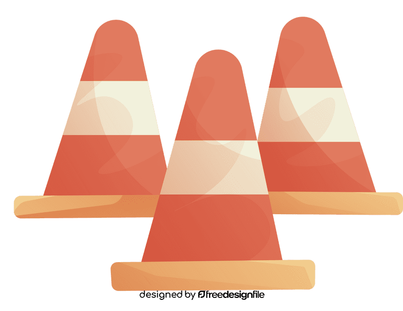 Traffic Cone Triple clipart