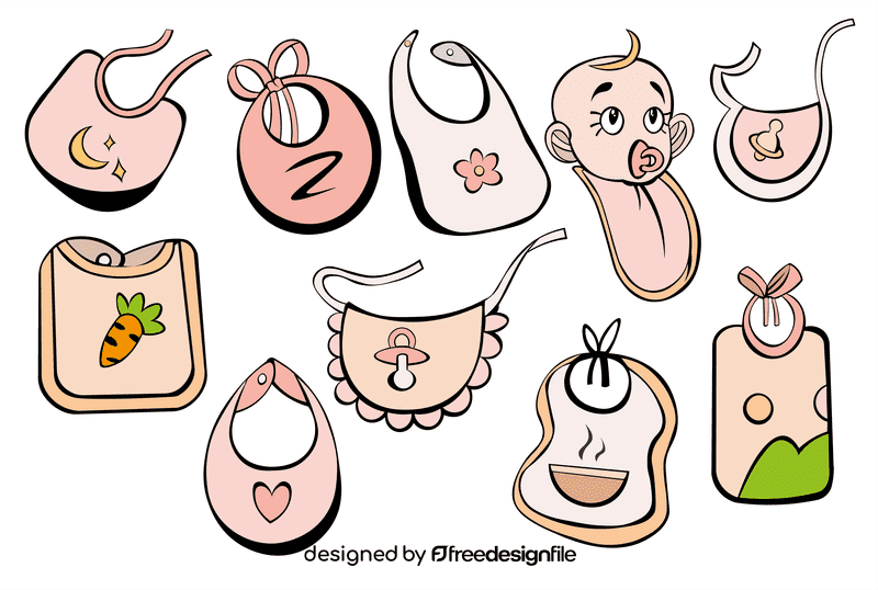 Baby Bib vector