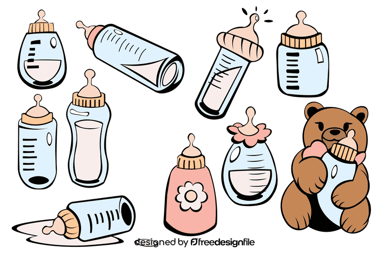 Baby Milk Bottle vector