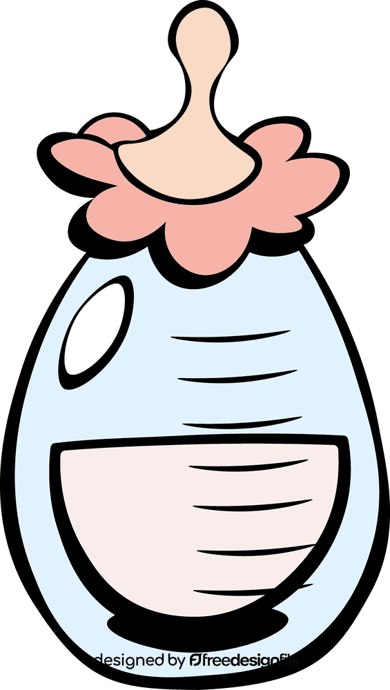 Baby Milk Bottle With Milk clipart