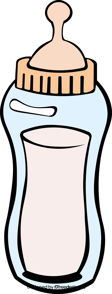 Baby Milk Bottle With Milk clipart