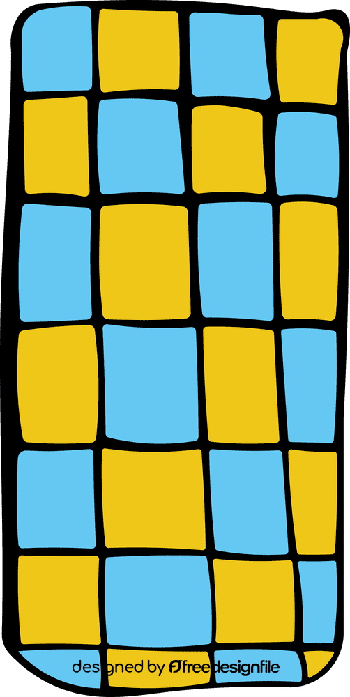 Checkered blanket clipart