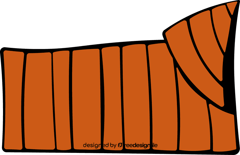 Blanket Orange clipart