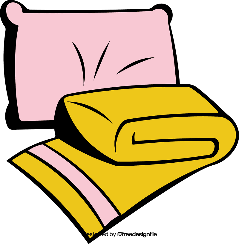 Blanket Pillow clipart