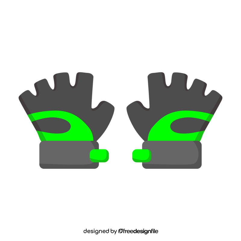 Cycling gloves clipart