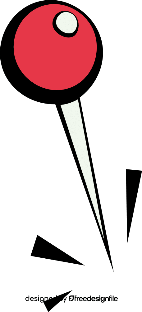 Pin Red Small clipart