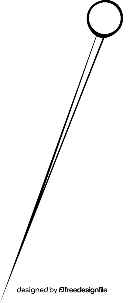 Pin Small black and white clipart