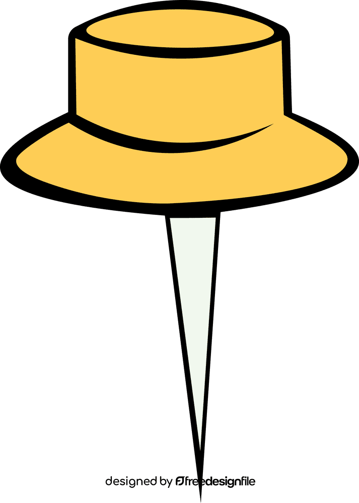 Pin Yellow clipart