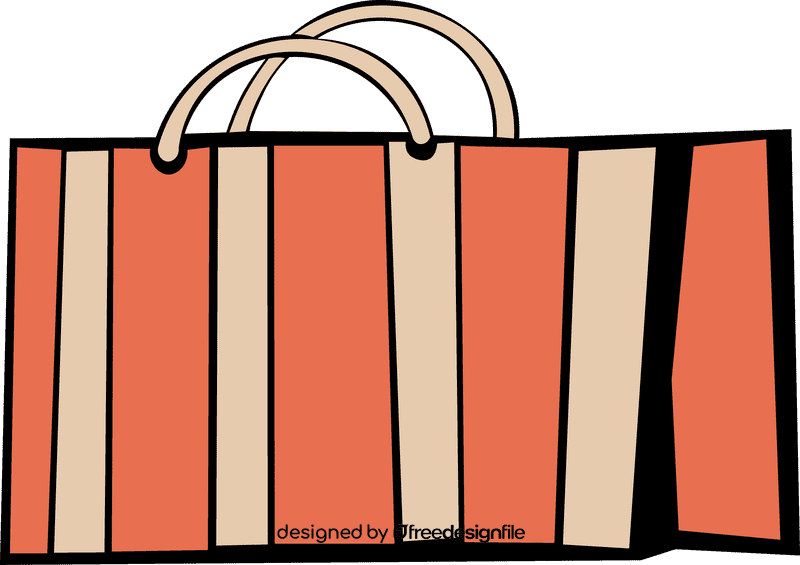 Shopping Bag Striped clipart