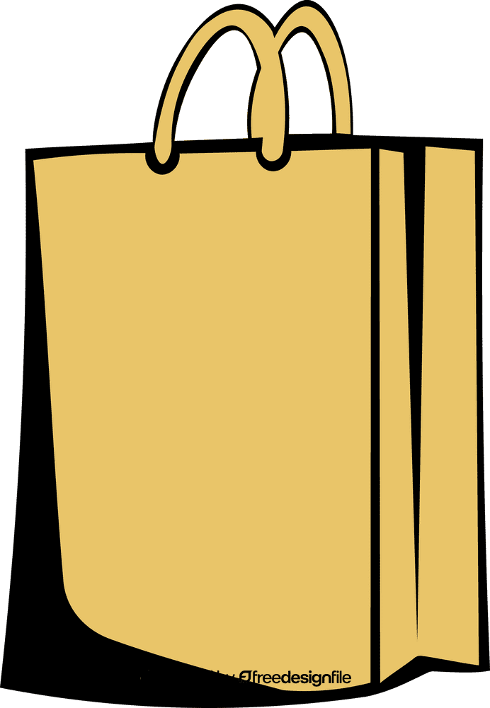 Shopping Bag Yellow clipart