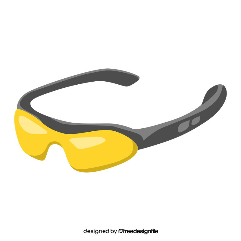 Sport, cycling sunglasses clipart