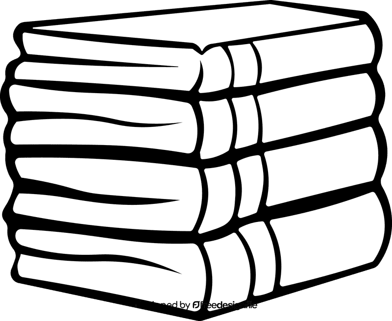 Towel Stack black and white clipart