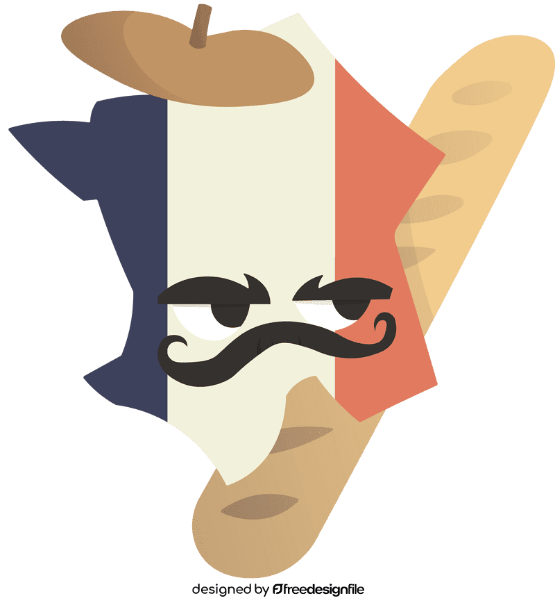 Map of France clipart