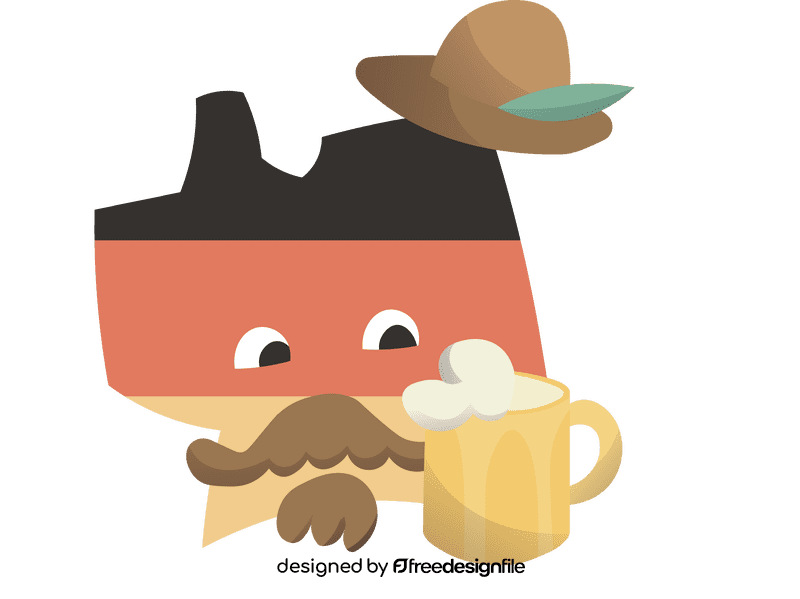Map of Germany clipart