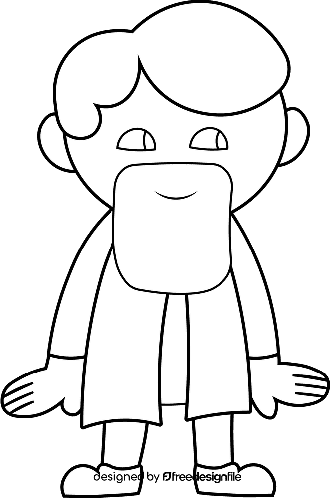Scientist Chemist, Chemistry black and white clipart