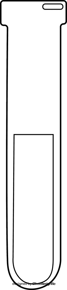 Chemistry Flask black and white clipart