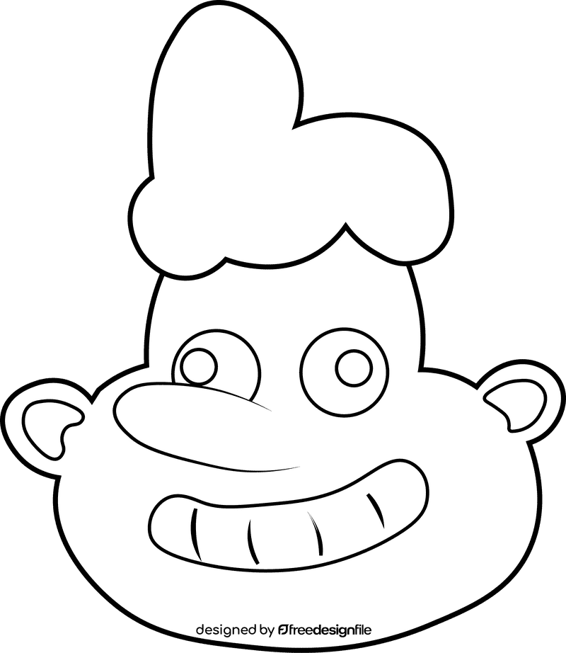 Cartoon Characters Hey Arnold Eugene Horowitz black and white clipart