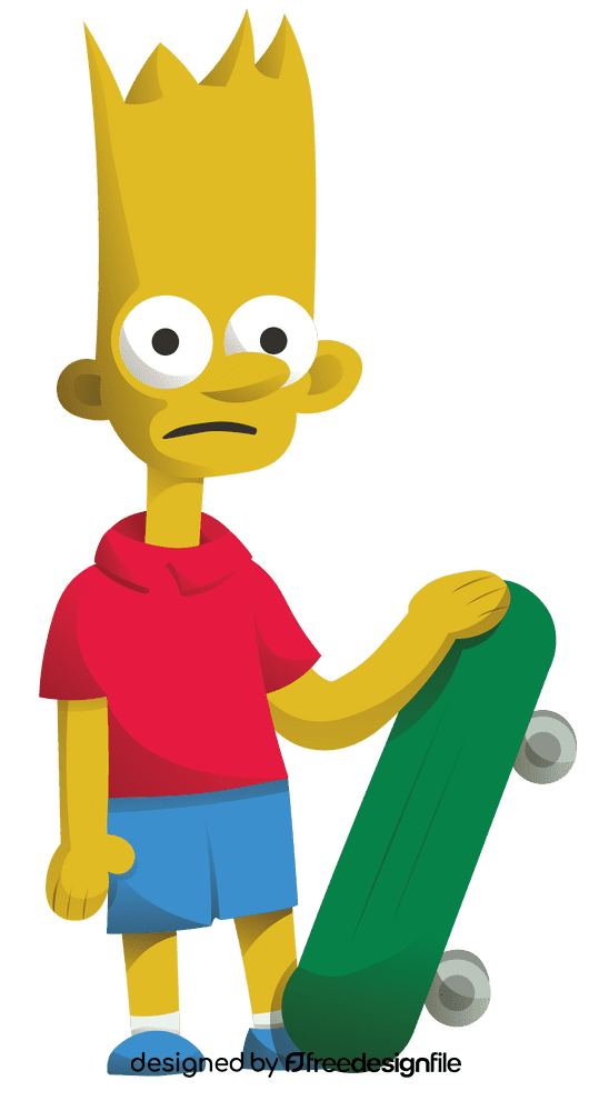 Cartoon Characters Simpsons Bart clipart