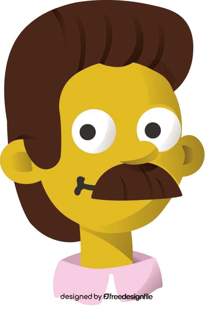 Cartoon Characters Simpsons Flanders clipart