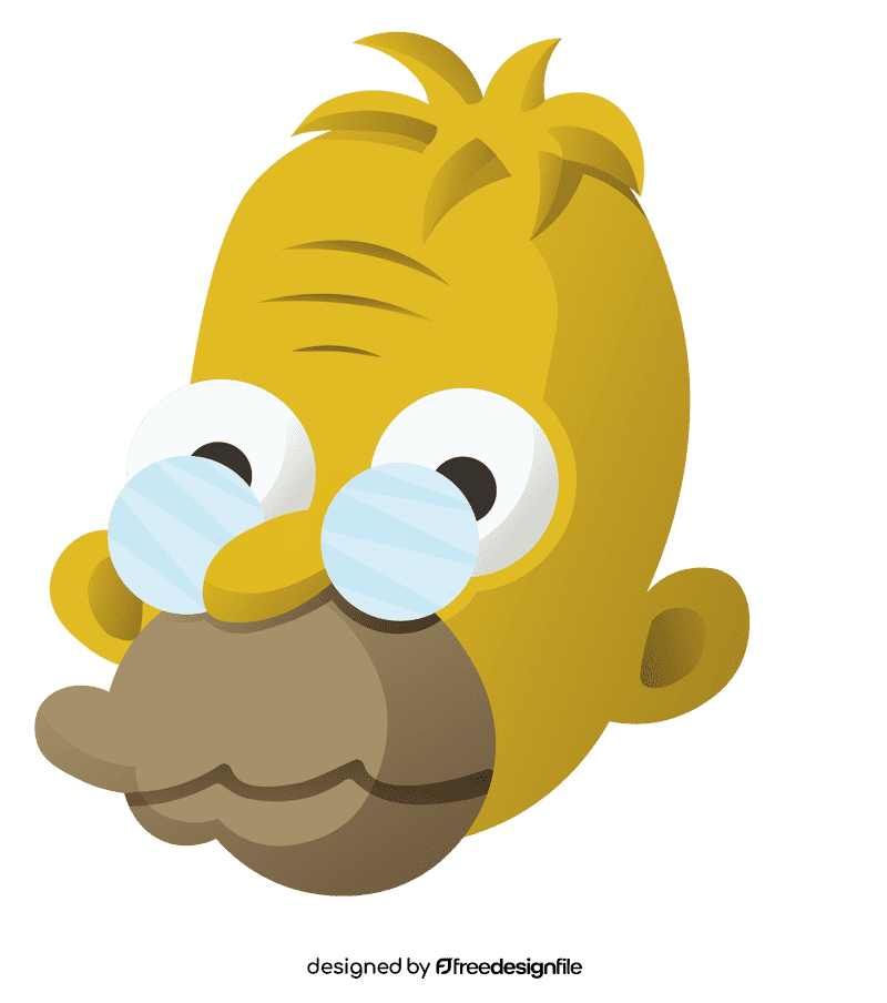 Cartoon Characters Simpsons Grandpa clipart