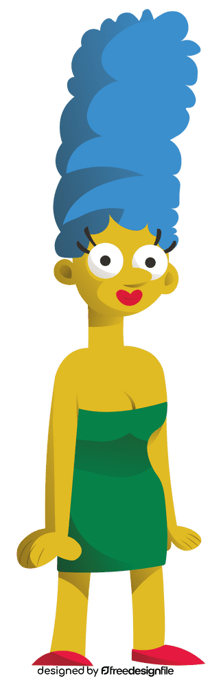 Cartoon Characters Simpsons Marge clipart