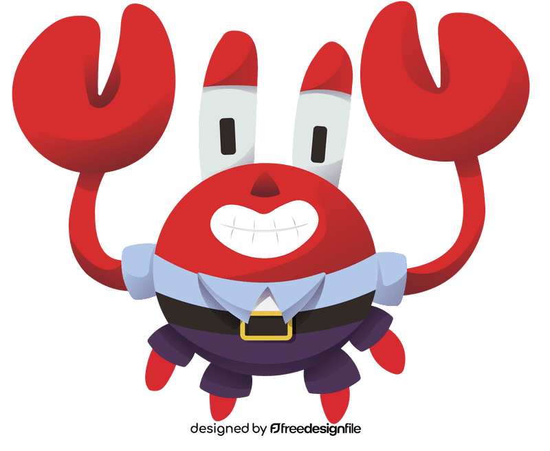 Cartoon Characters Spongebob Crab clipart