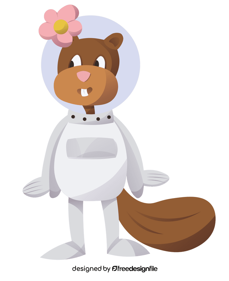 Cartoon Characters Spongebob Sandy clipart