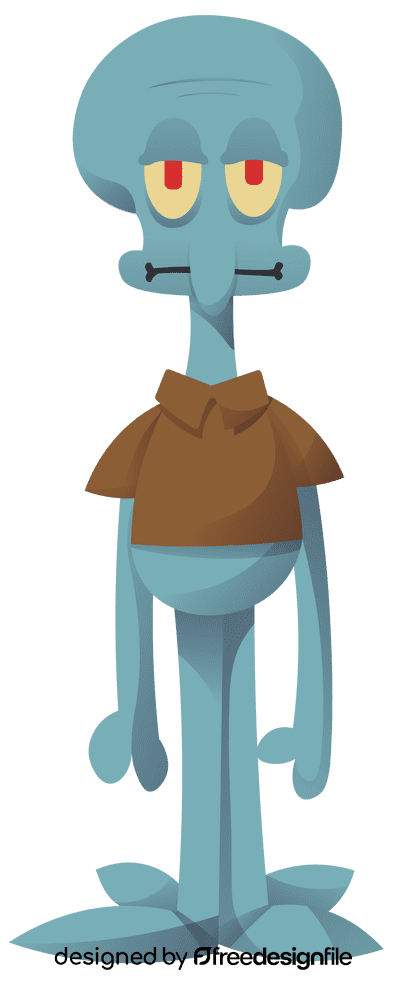 Cartoon Characters Spongebob Squidward clipart