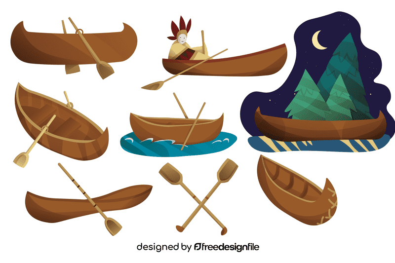 Canoe vector
