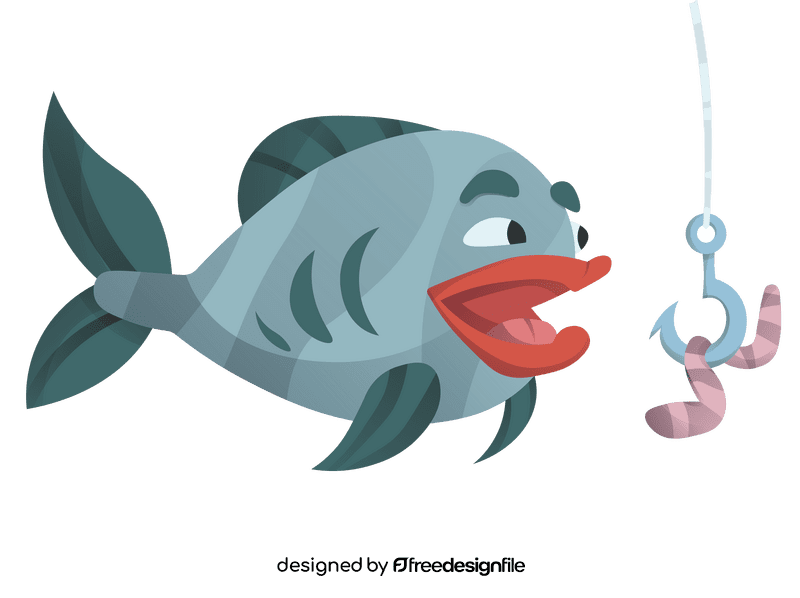 Fish hook clipart