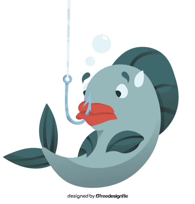 Fish hook clipart