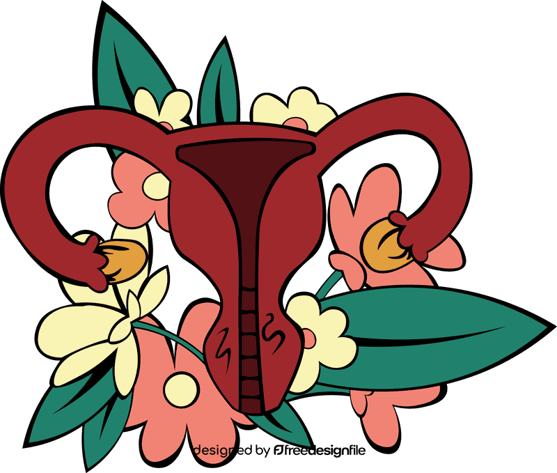 Uterus Wildflowers clipart