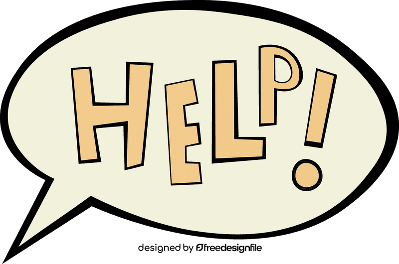 Help Cloud clipart
