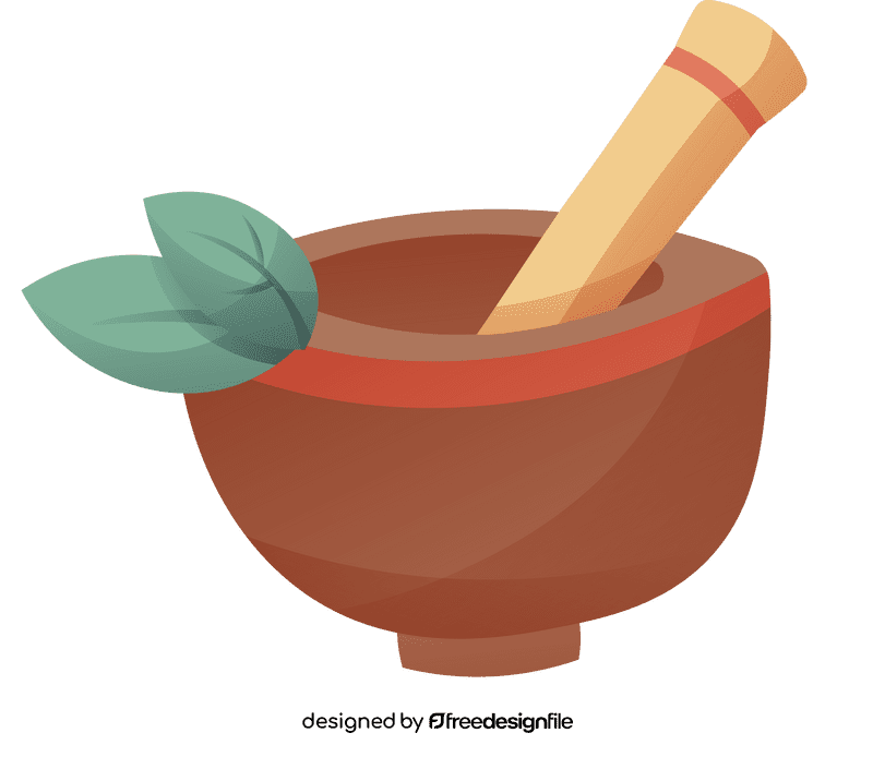 Mortar and pestle clipart