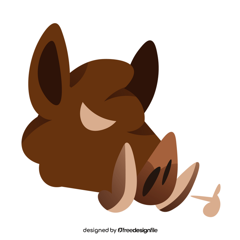 Boar angry clipart