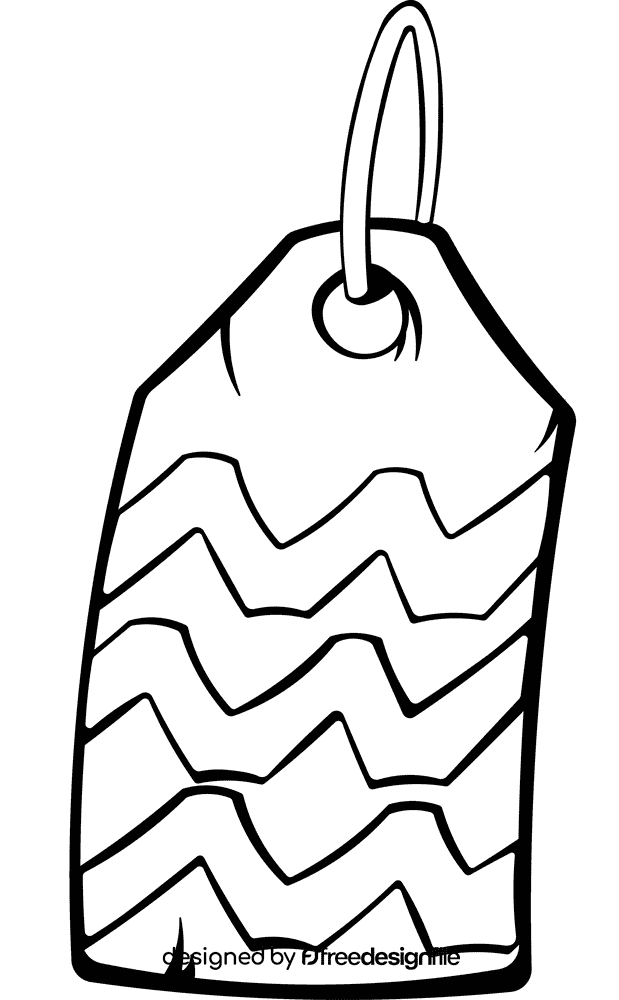 Price Tag black and white clipart